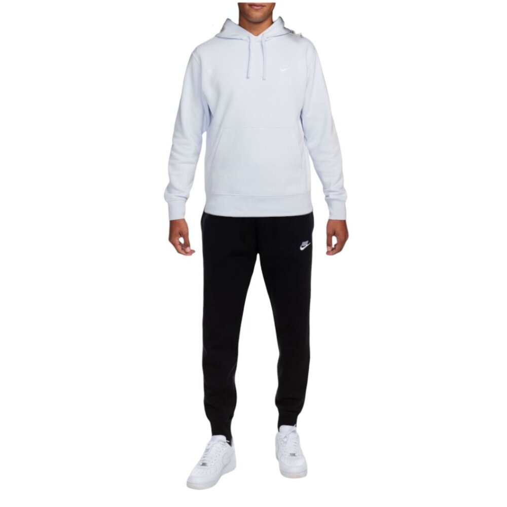 Nike Club Fleece Sweatsuit Men's Size 2XL Tracksuit Matching Outfit Gray Black